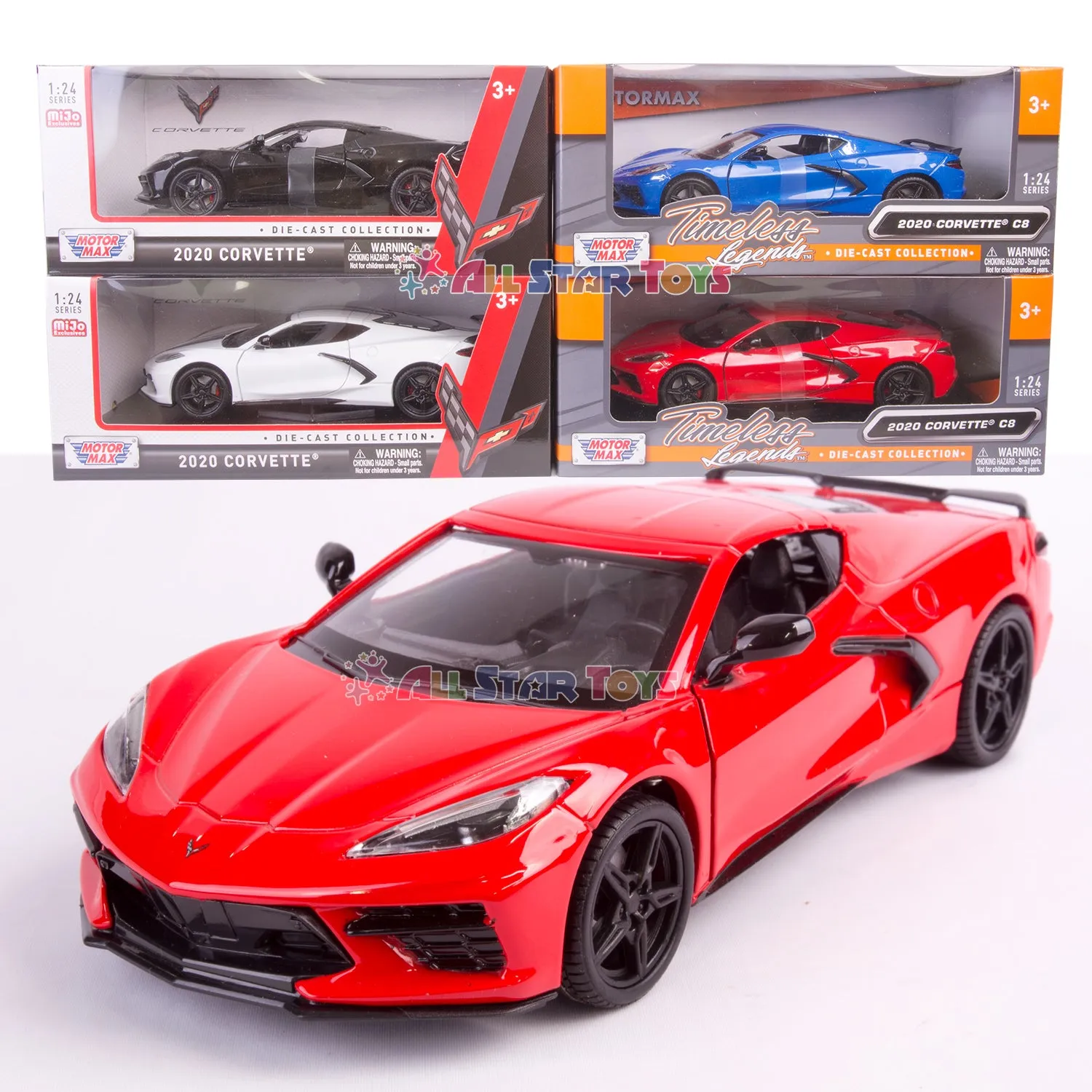 2020 Chevrolet Corvette C8 1:24 Scale Model Motormax 79360