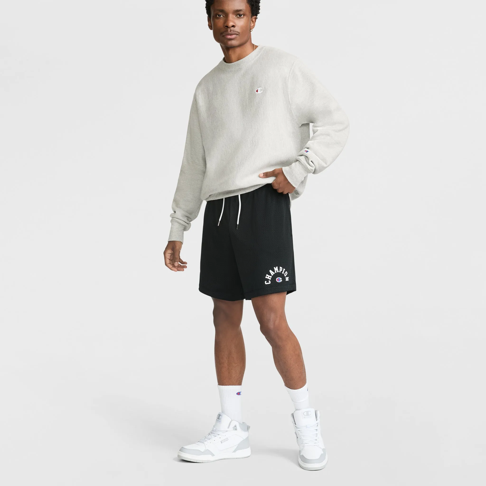 7" Yearbook Mesh Short, Arch Logo