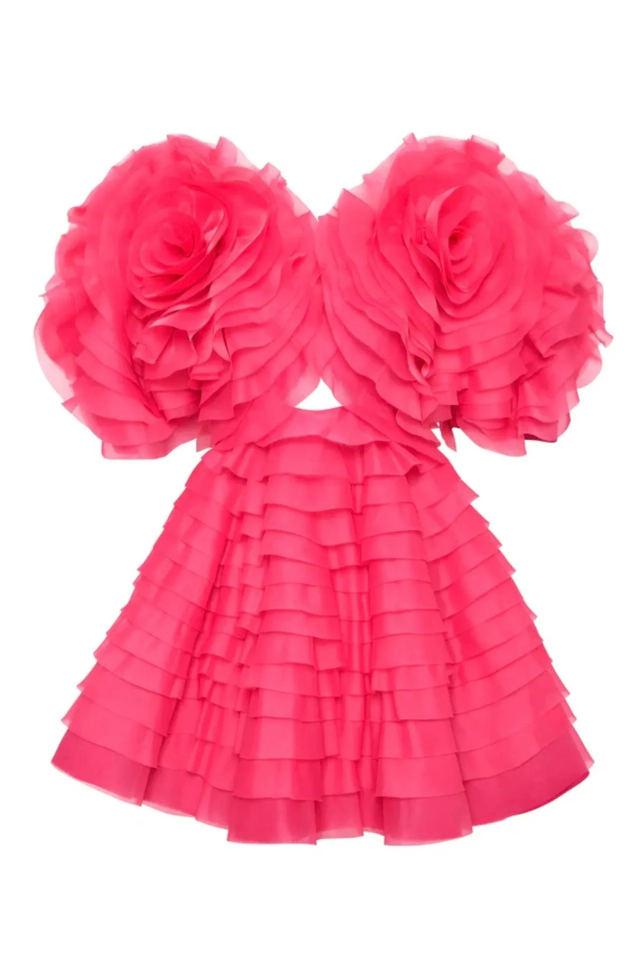 Aje Amour Ruffle Mini Dress