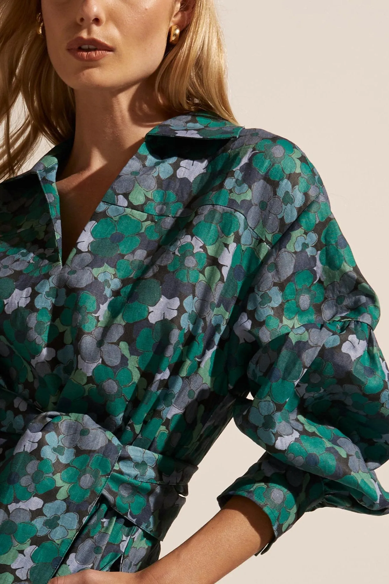 Beeline Dress in Juniper Floral
