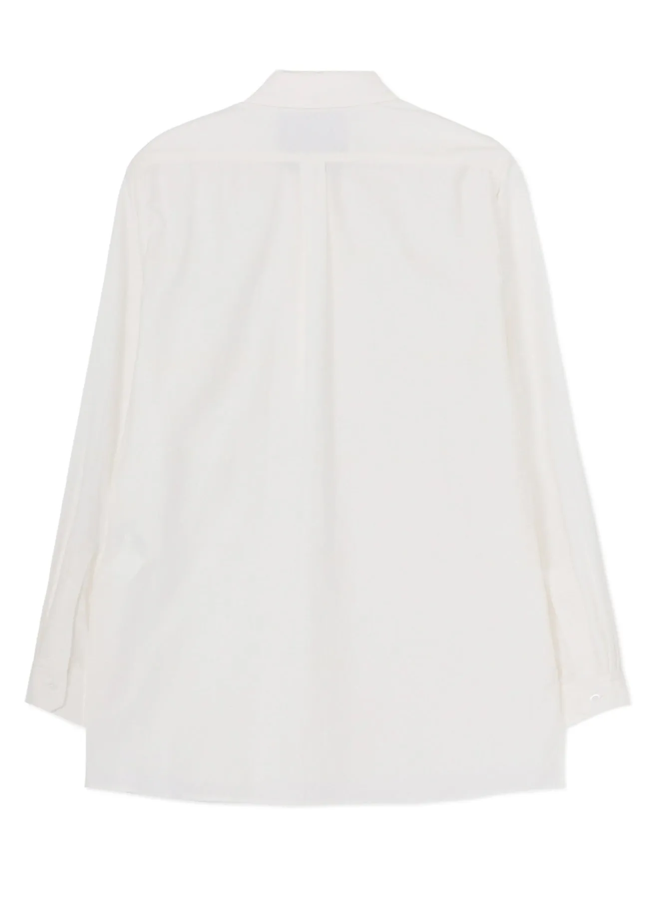 COTTON TWILL FRONT PLEATED DETAIL SHIRT