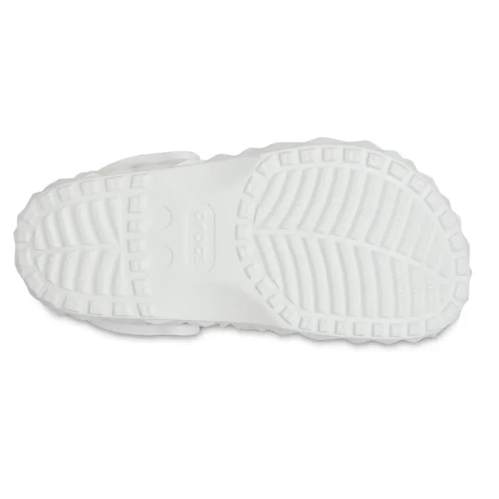 Crocs Classic Geometric Clog White Adults NOT RETURNABLE