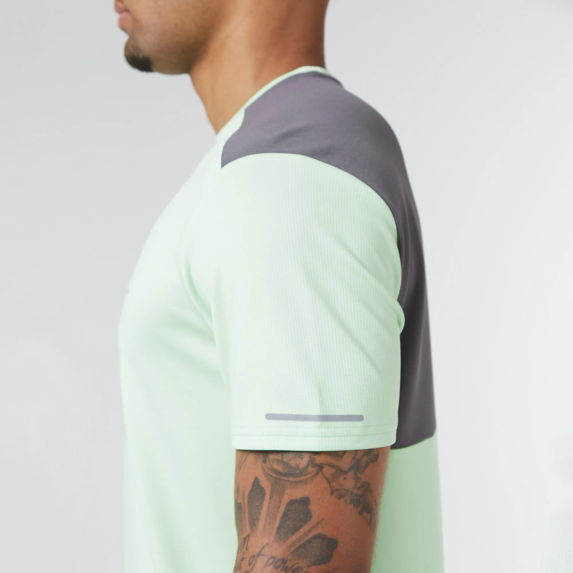 Cut & Sew Training Twinset | Lime Charcoal