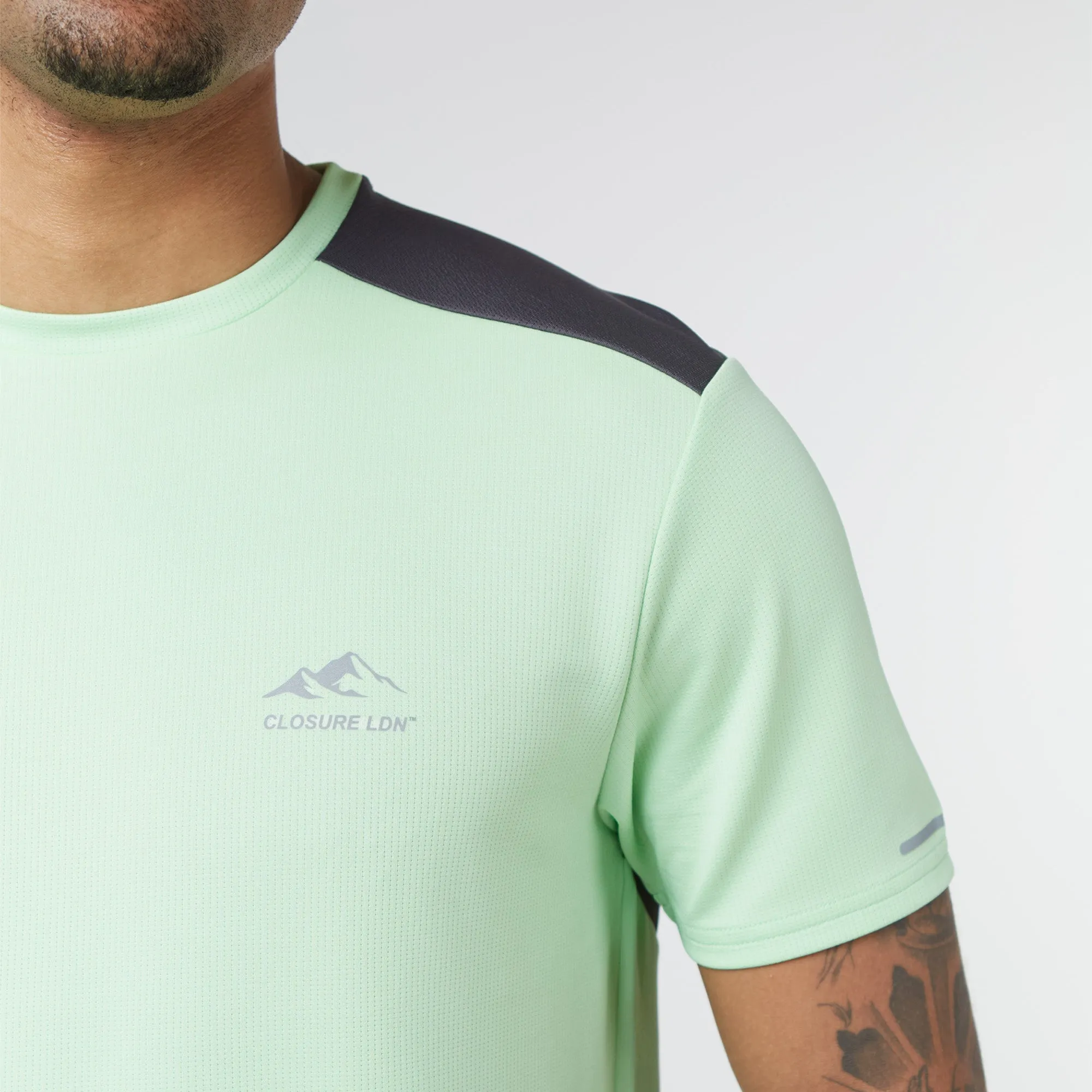 Cut & Sew Training Twinset | Lime Charcoal