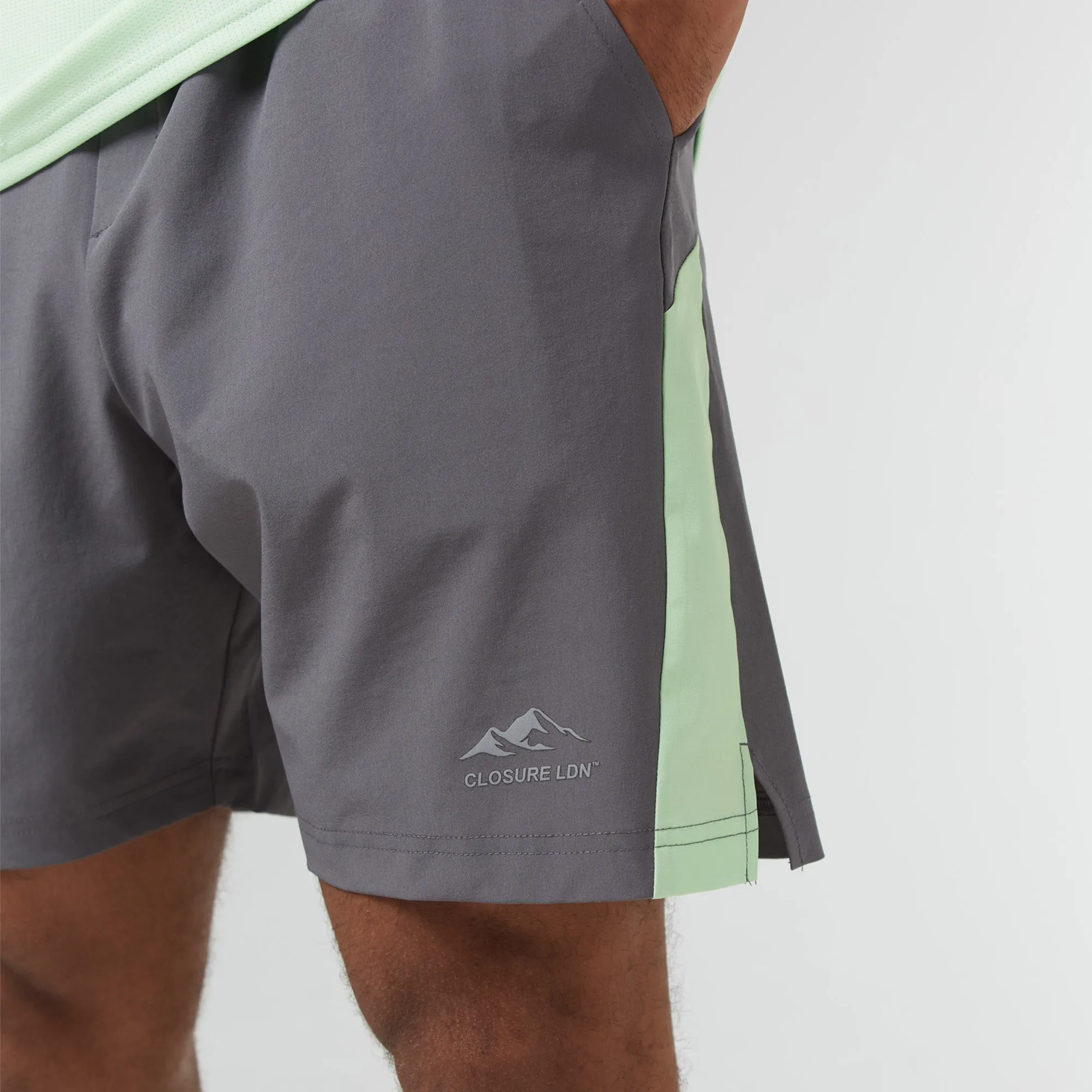 Cut & Sew Training Twinset | Lime Charcoal