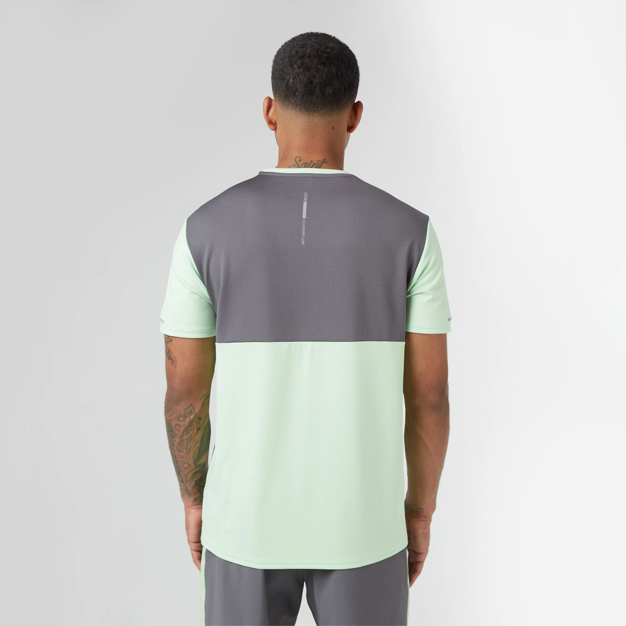 Cut & Sew Training Twinset | Lime Charcoal