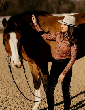 Deinhardt Designs Heather Long Sleeve Training Shirt. UPF 30 