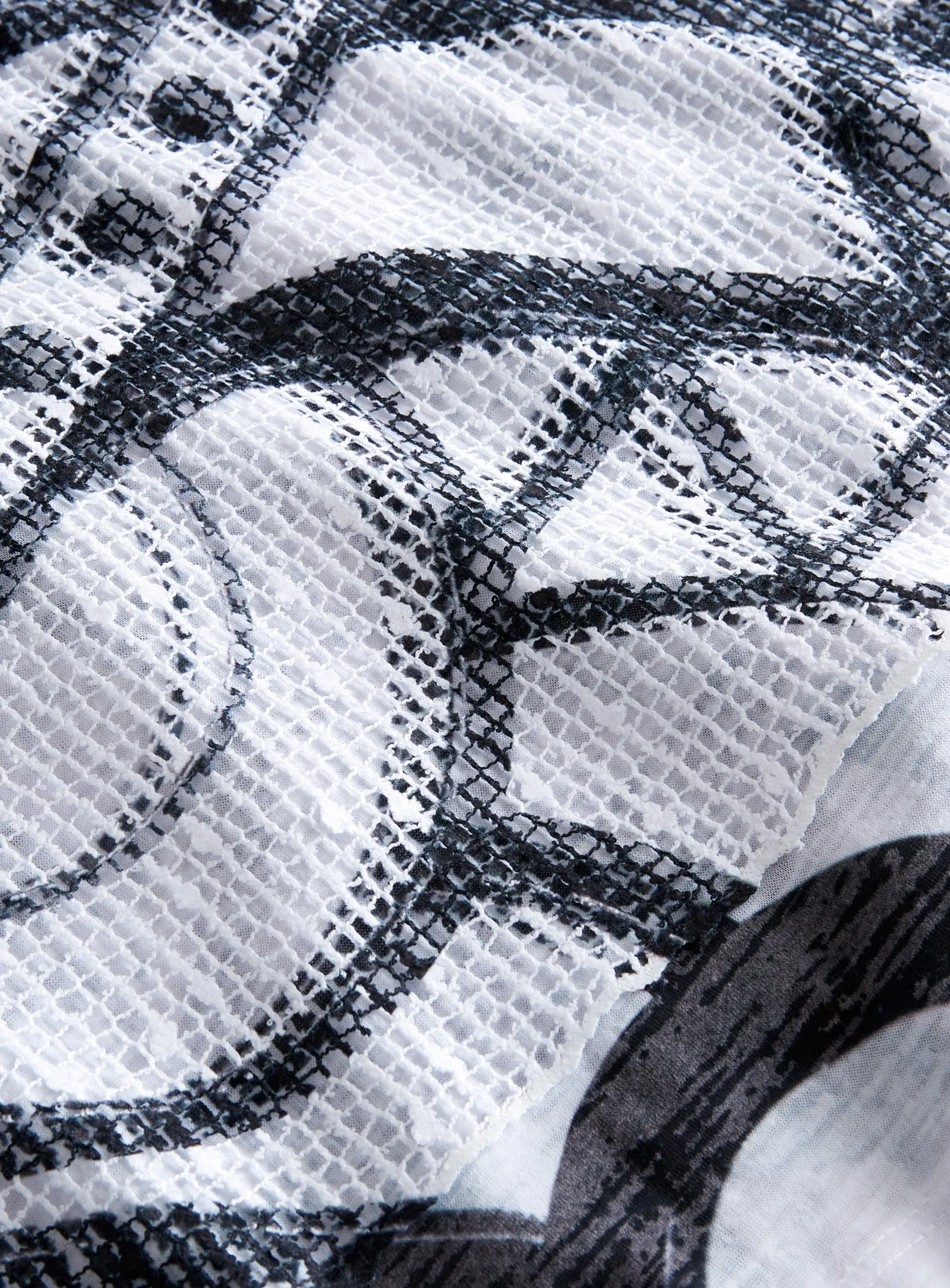 Doodle and Daydream Mesh Overlay Tunic
