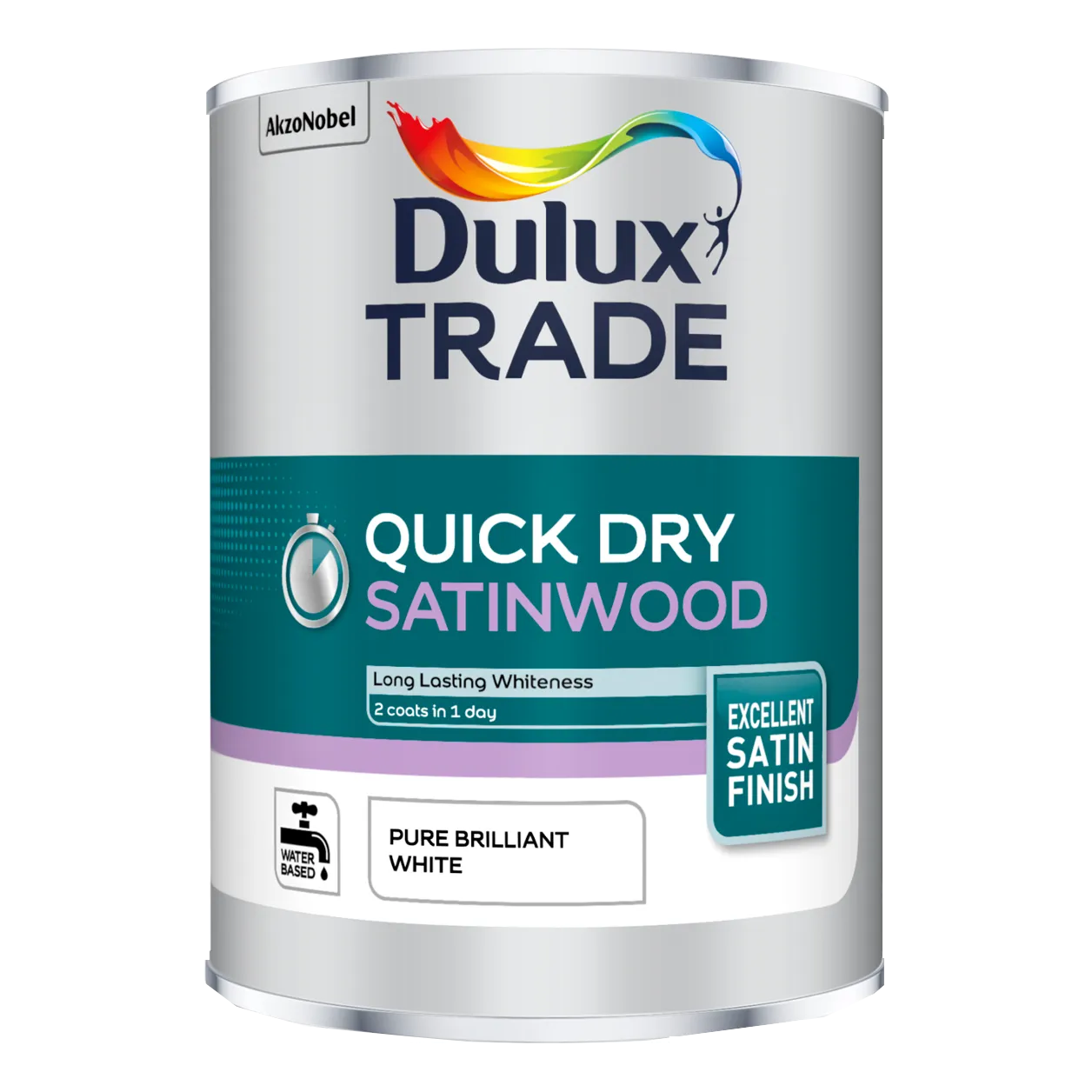 Dulux Trade Pure Brilliant White Quick Dry Satinwood
