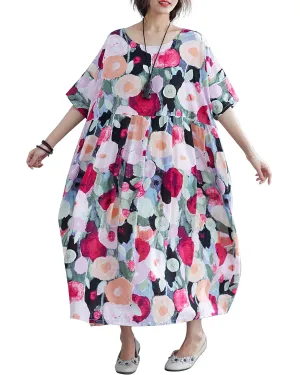 ellazhu Crewneck Midi Dresses GA2267