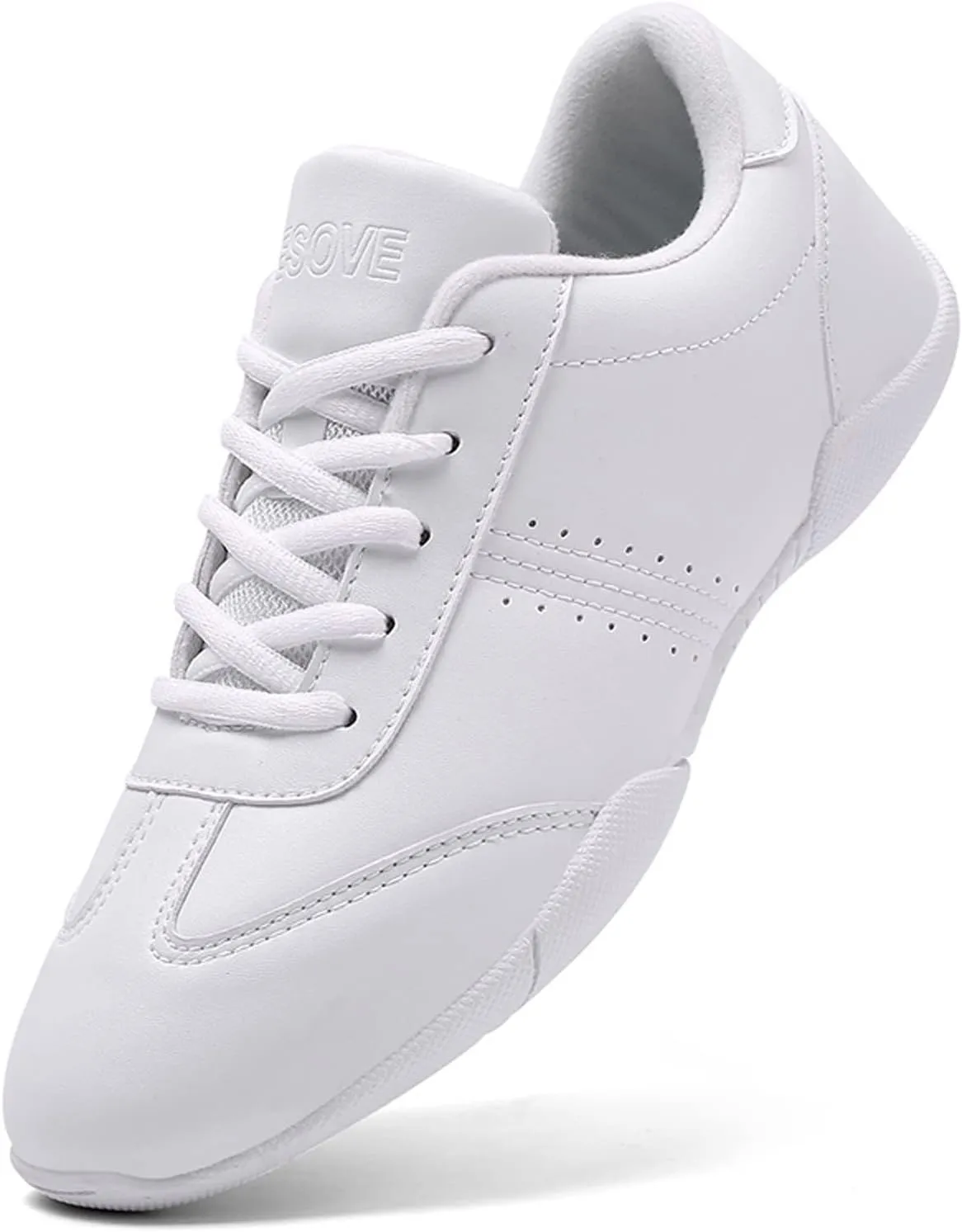 FLIOZY Womens Cheer Dance Shoes Girls White Cheerleading Competition Sports Shoes Athletic Walking Sneakers