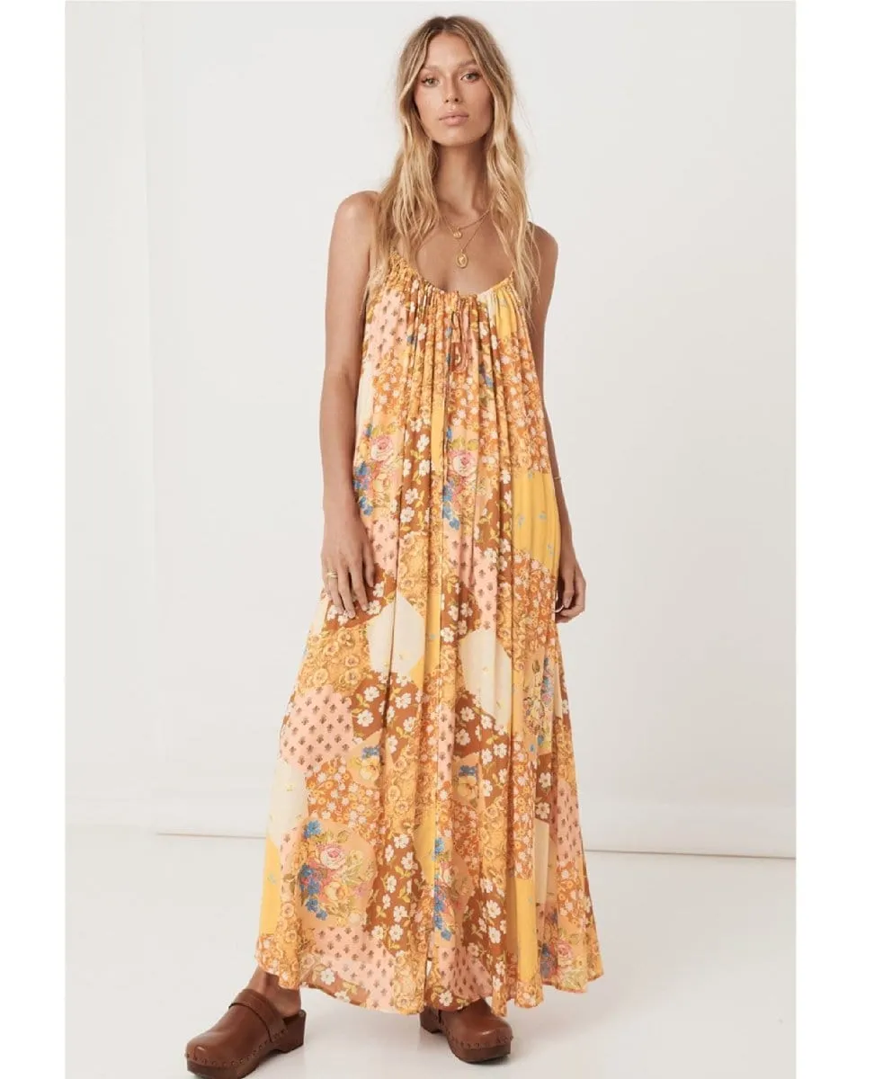 Freda Strappy Maxi Dress Amber