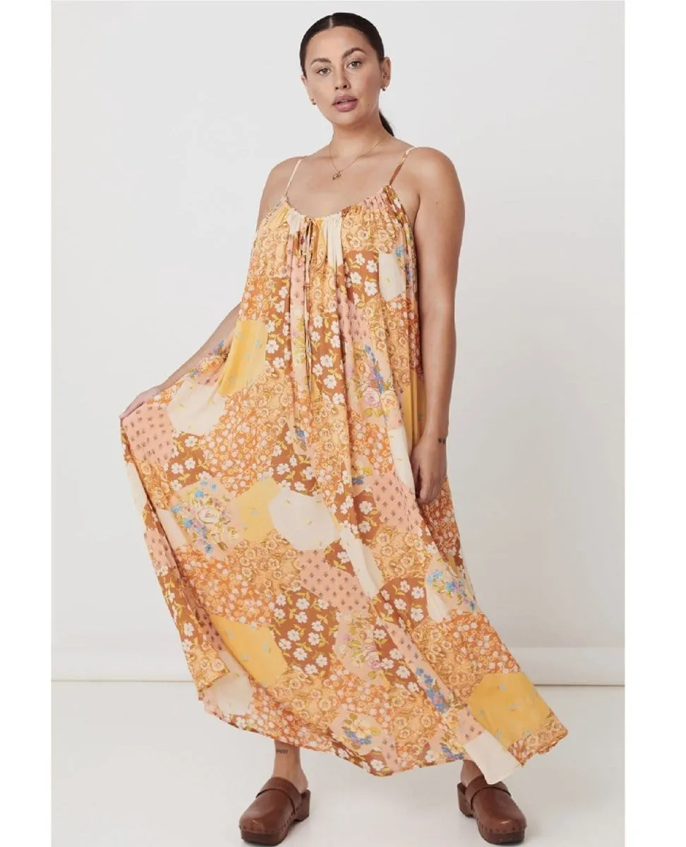 Freda Strappy Maxi Dress Amber