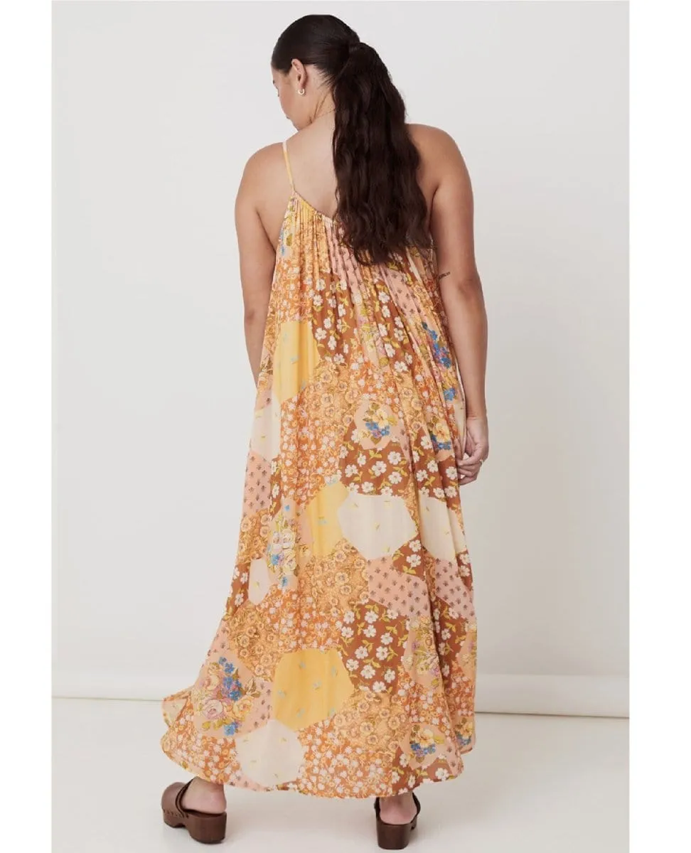 Freda Strappy Maxi Dress Amber