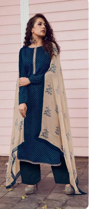 Ganga Presents Avni Cotton Embroidery Work Casual Wear Sawlar Suits