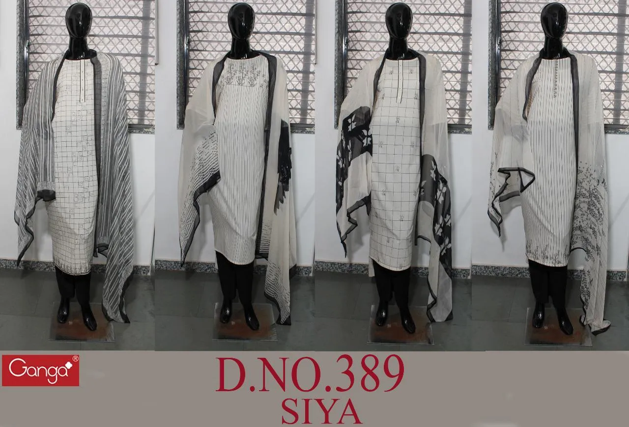 Ganga Siya 389 Cotton Designer Casual Wear Collection