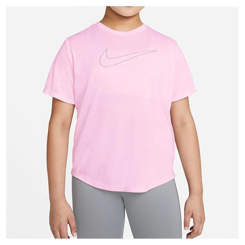 Girls' Dri-FIT One Short-Sleeve Top (Extended Size)