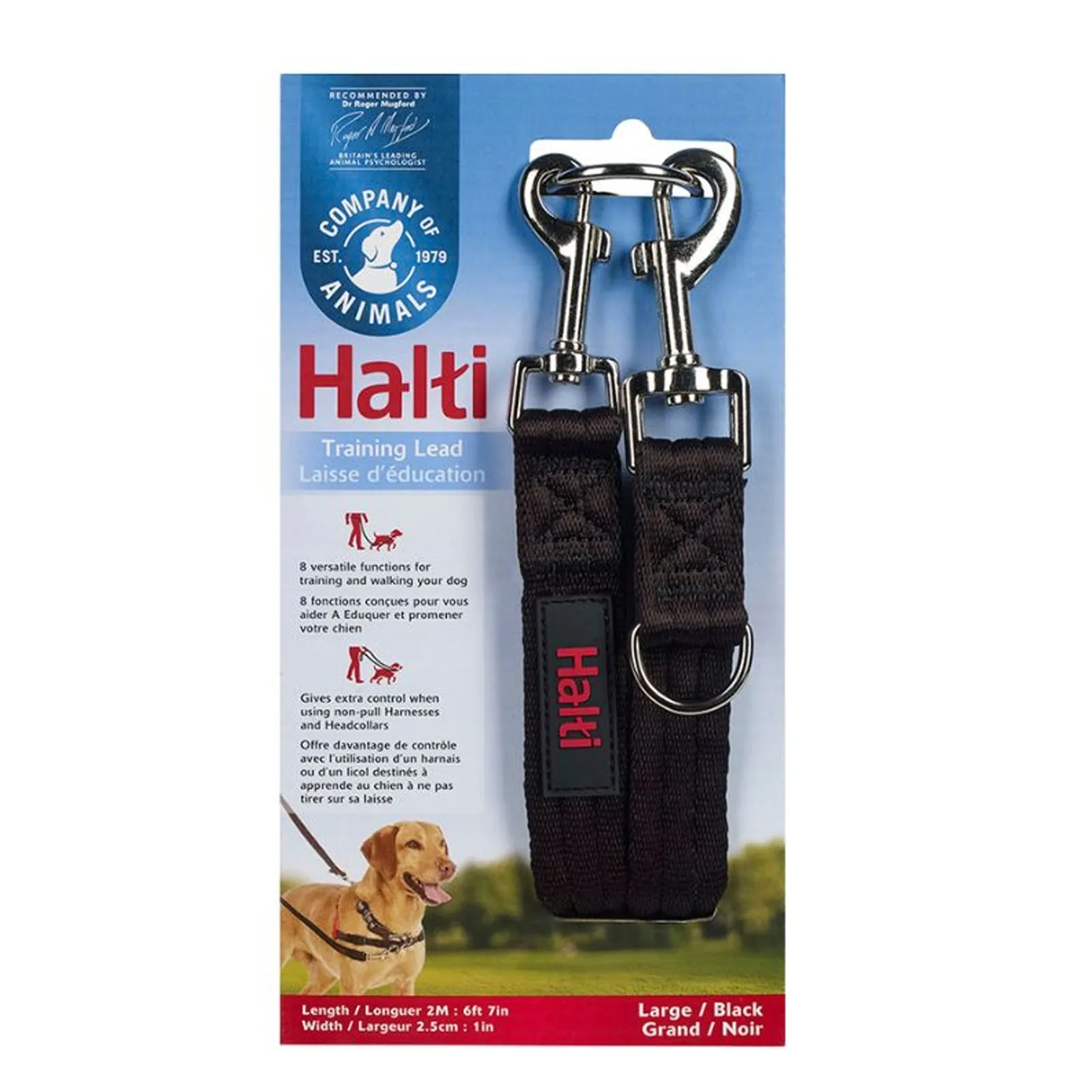 Halti Large Black Training Dog Lead