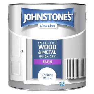 Johnstone's Quick Dry Satin Brilliant White Paint