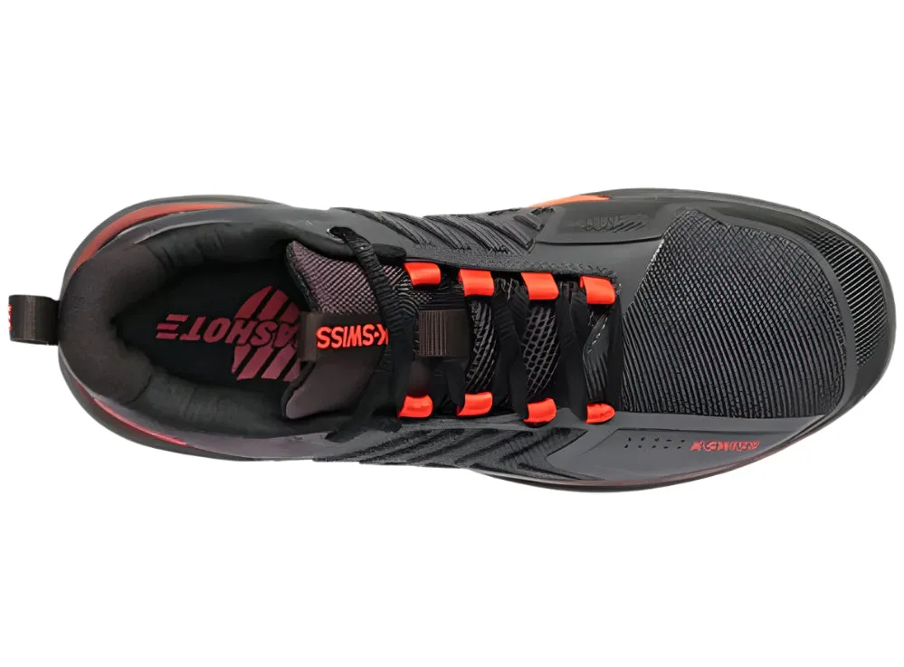 K-Swiss Ultrashot 3 Padel Shoes (Asphalt/Jet Black/Spicy Orange)