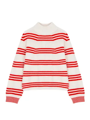 Koko Cream Stripe Cashmere Jumper
