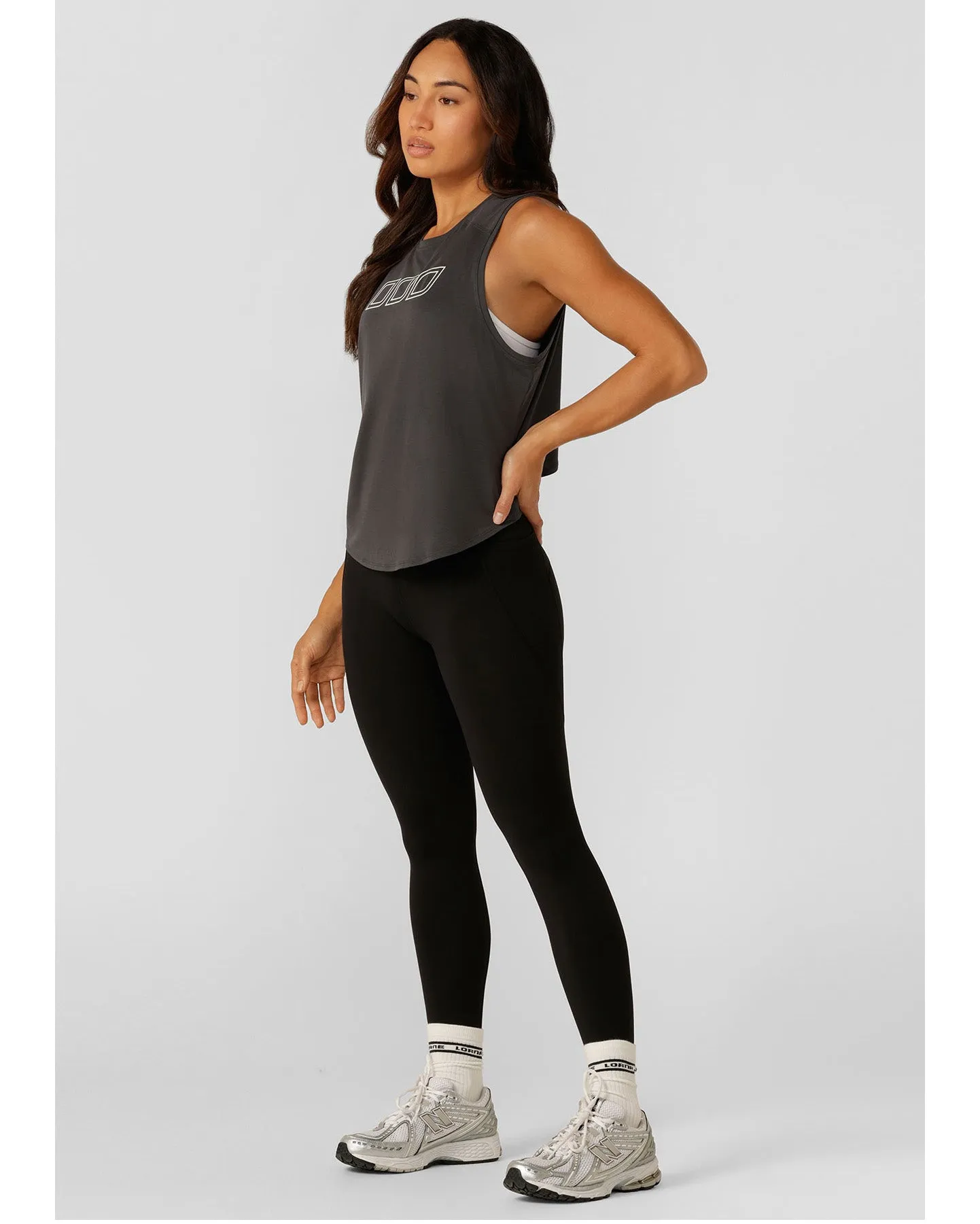 Lorna Jane Perform Active Tencel Tank - Titanium