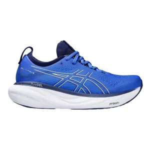 Men's Asics Gel-Nimbus 25, Illusion Blue/Pure Silver, 11 2E Wide