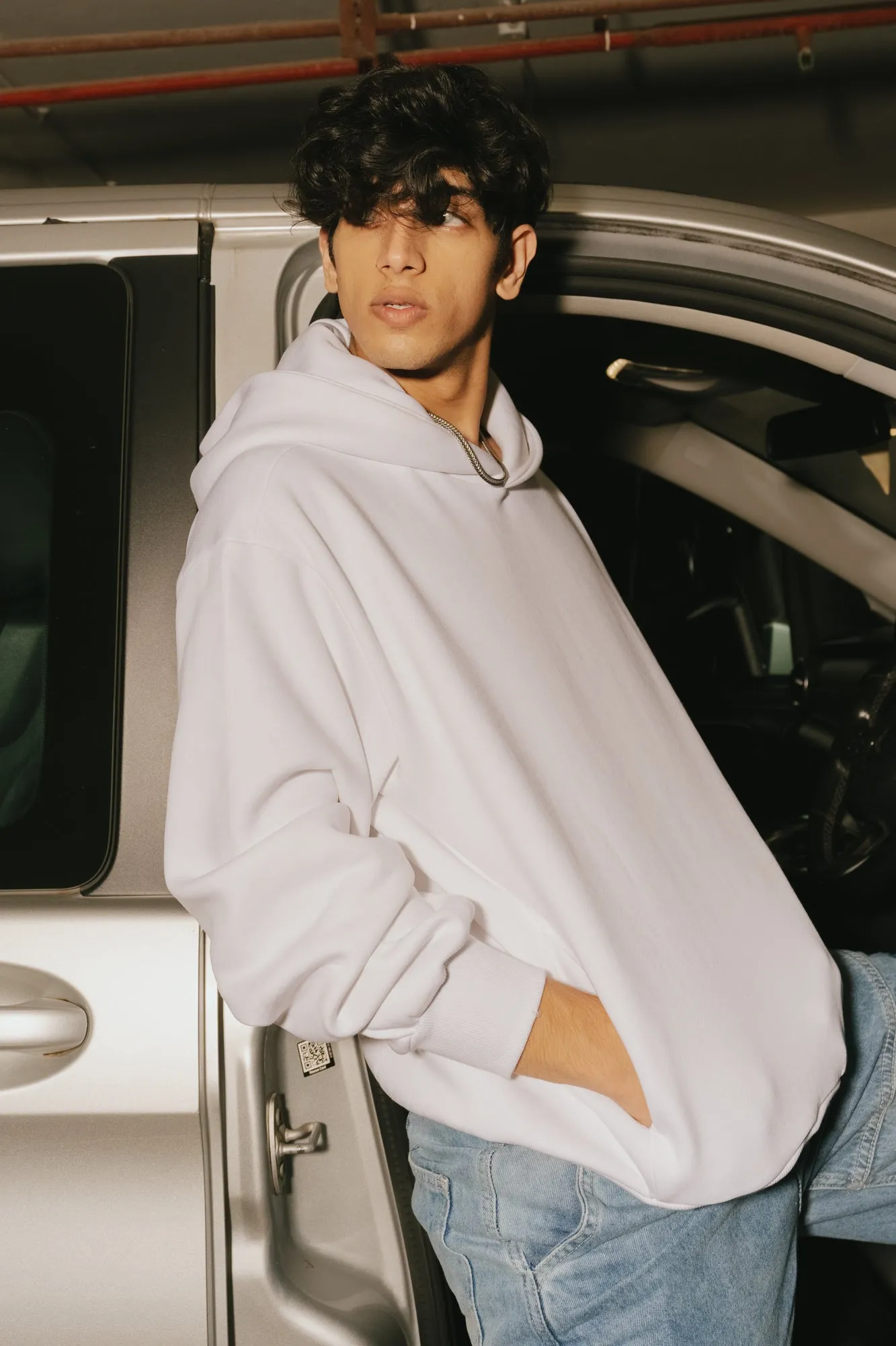 Men's Hope White Hoodie