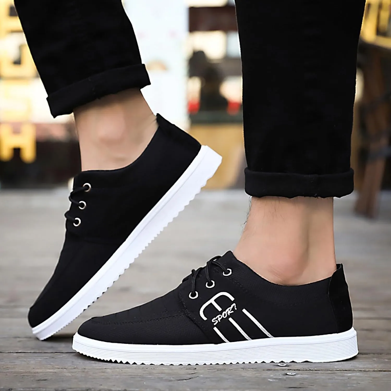 Men's Walking Shoes Athletic Shoes Mens Running Shoes Slip-On Tennis Shoes Non Slip Workout Sneakers for Walking