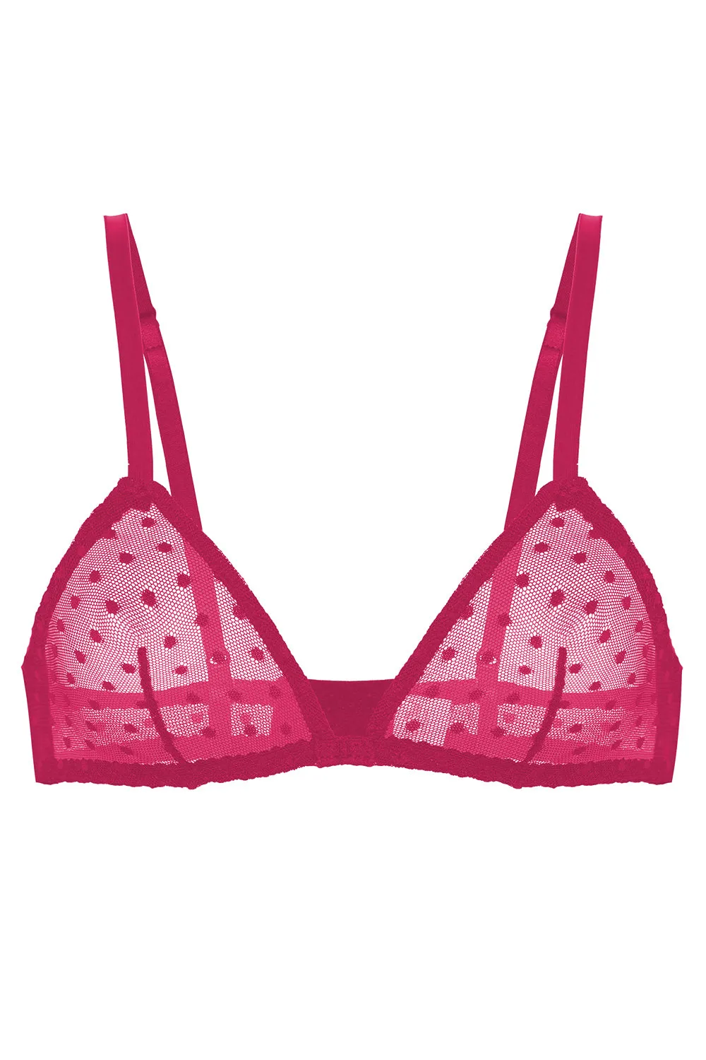 Mimi Fuchsia dots soft bra