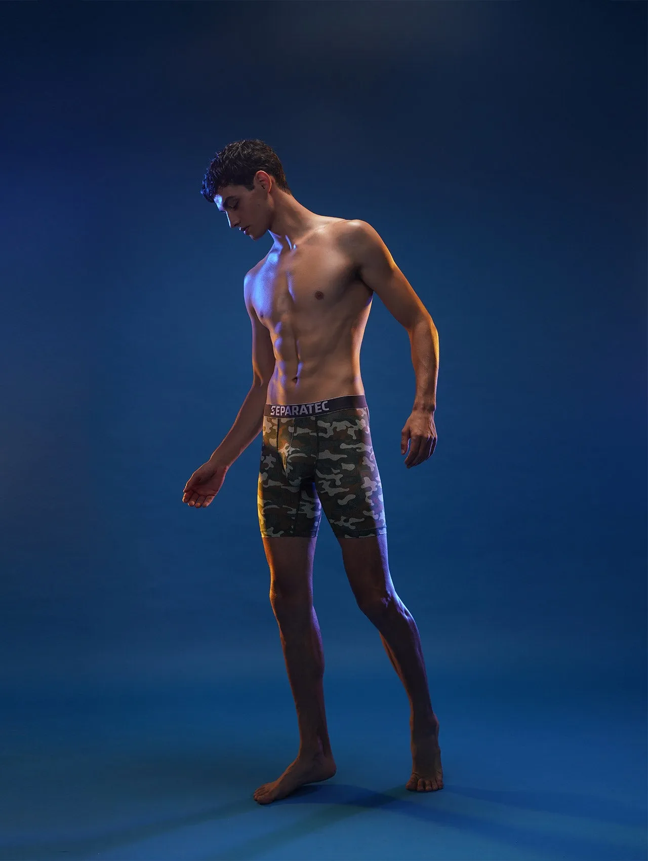 Moisture Wicking Camo Quick Dry 8 inches Boxer Briefs