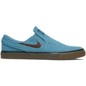 Nike SB Janoski  Slip Shoes - Denim Turquoise/Cacao Wow/Denim Turquoise