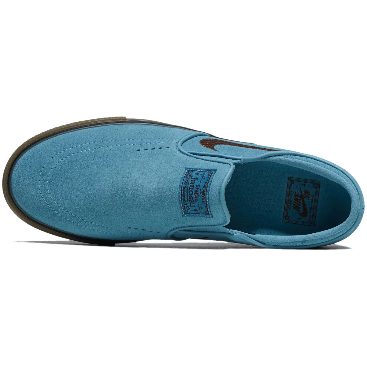 Nike SB Janoski  Slip Shoes - Denim Turquoise/Cacao Wow/Denim Turquoise