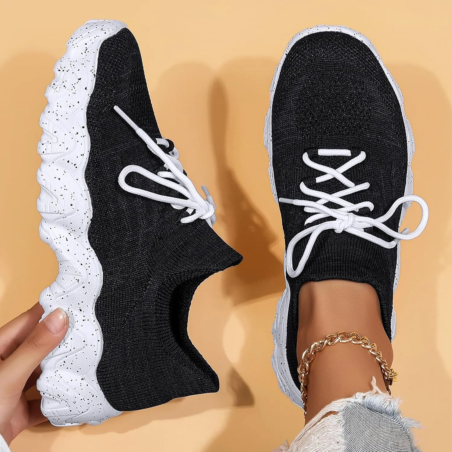 Nurse Babe Shoes,Nurse Babe Tennis Shoes Women,Mesh Breathable Lightweight Non-Slip Orthopedic Sneakers