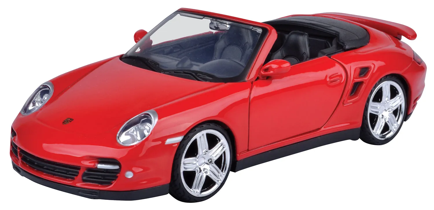 Porsche 911 Turbo Cabriolet 1:24 Diecast Model Car MotorMax 73348