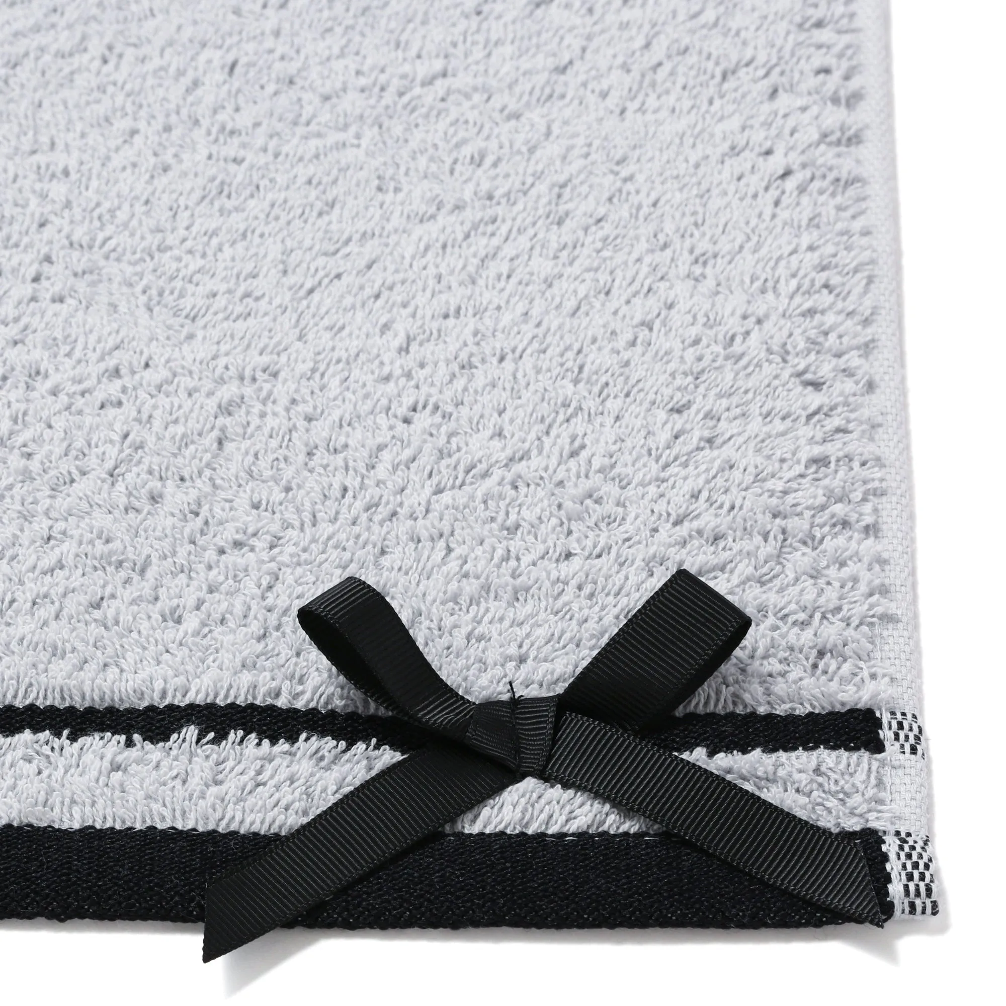 Quick Dry Face Towel Ribbon Gray