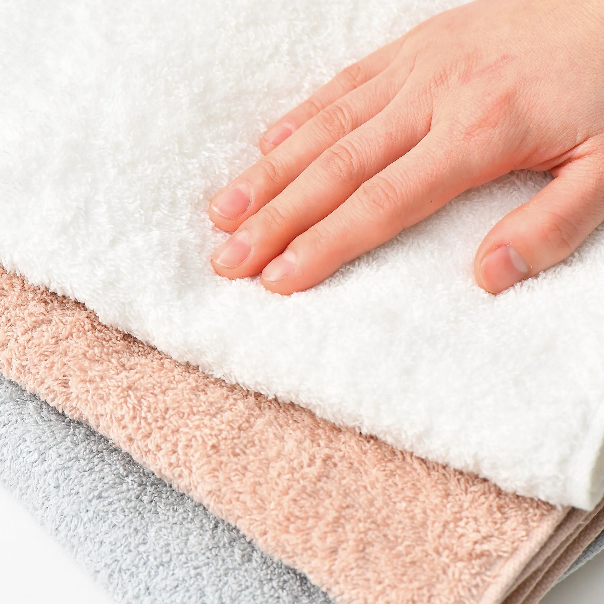 Quick Dry Face Towel Ribbon Gray