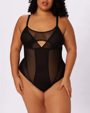 Sheer Contour Cutout Bodysuit | Silky Mesh | Archive (Eightball)