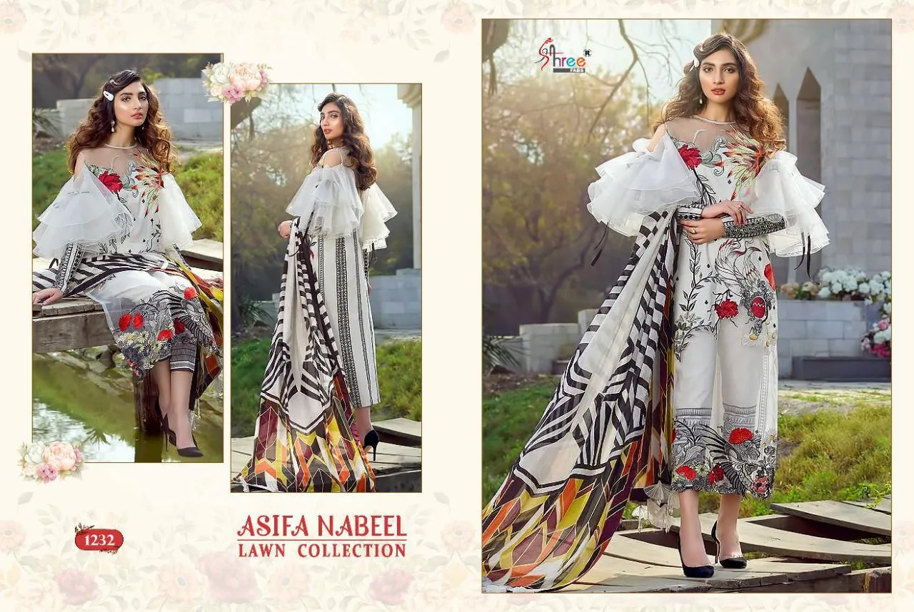 SHREE FAB ASIFA NABEEL LAWN COLLECTION PAKISTANI CASUAL WEAR SUIT