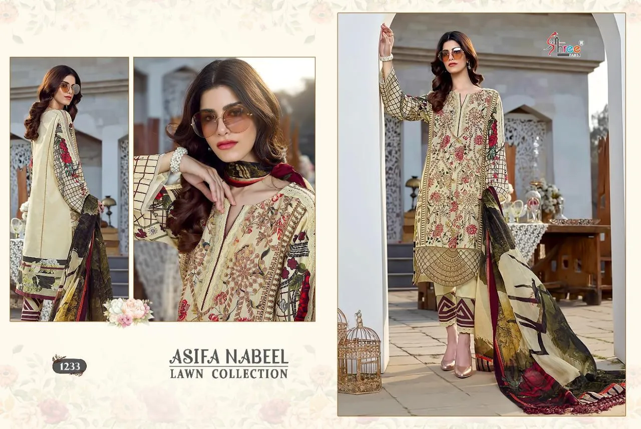 SHREE FAB ASIFA NABEEL LAWN COLLECTION PAKISTANI CASUAL WEAR SUIT