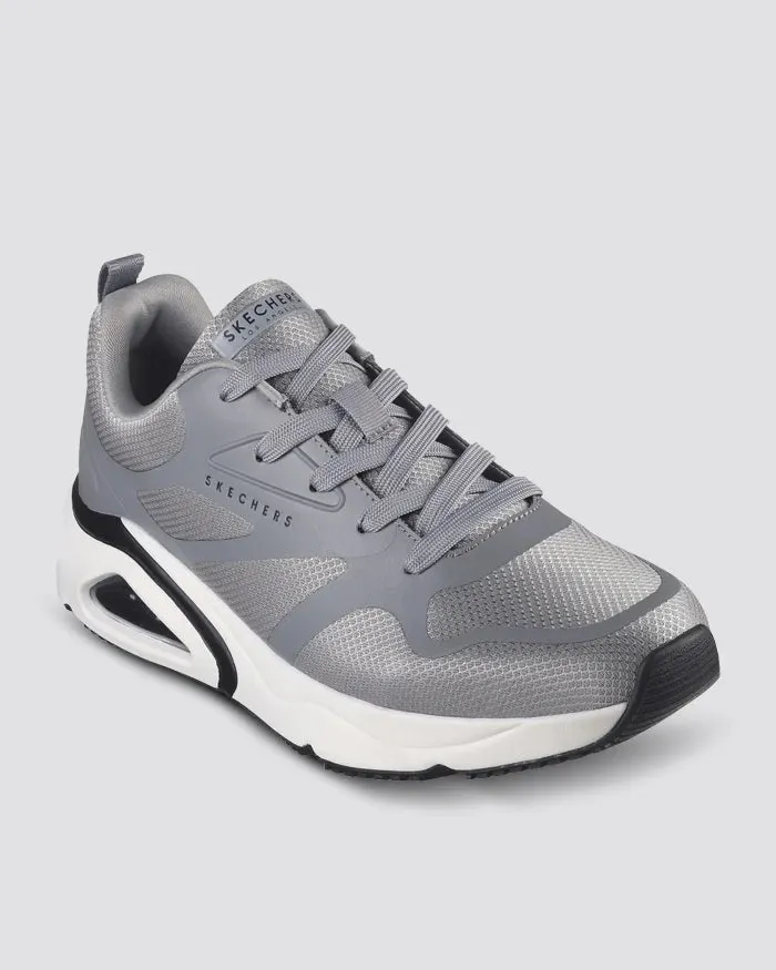 SKECHERS MENS TRES-AIR UNO REVOLUTION-AIRY - GRAY