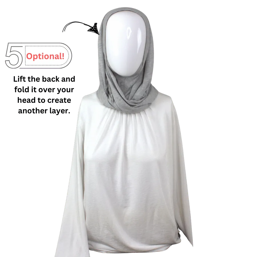 Timeless Instant Hijab Magenta Red - Premium Japanese Jersey