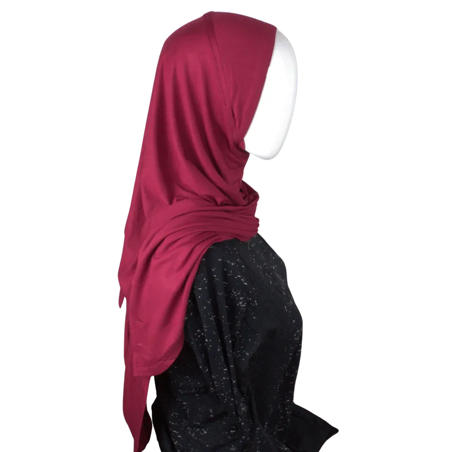 Timeless Instant Hijab Magenta Red - Premium Japanese Jersey