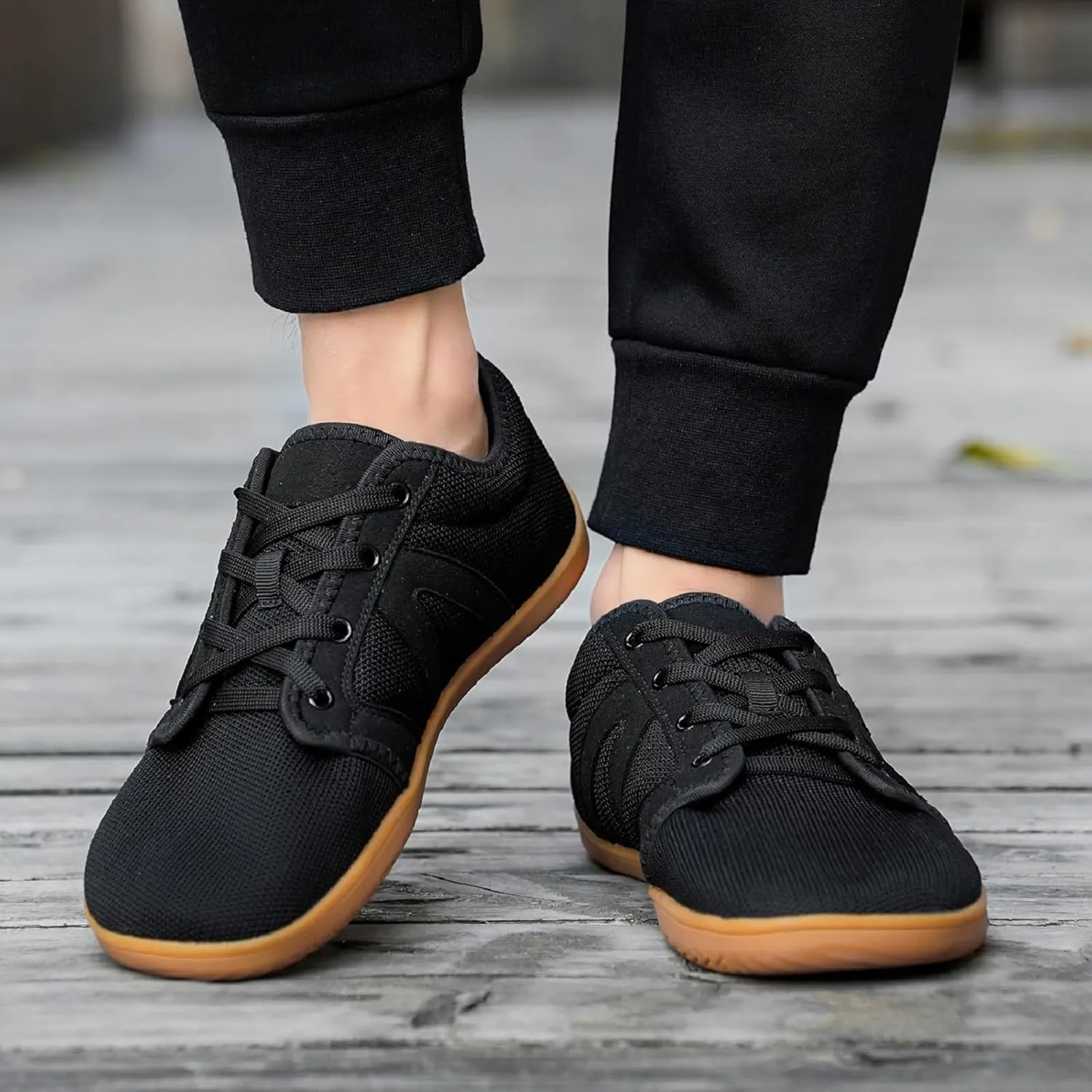 Tongzone Men's Minimalist Barefoot Shoes | Wide Toe Box | Zero Drop Sole | Walking Fashion Sneaker