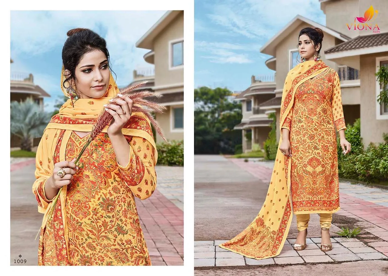 Viona Suit Azbira Heavy Pashmina Casual Wear Salwar Suit