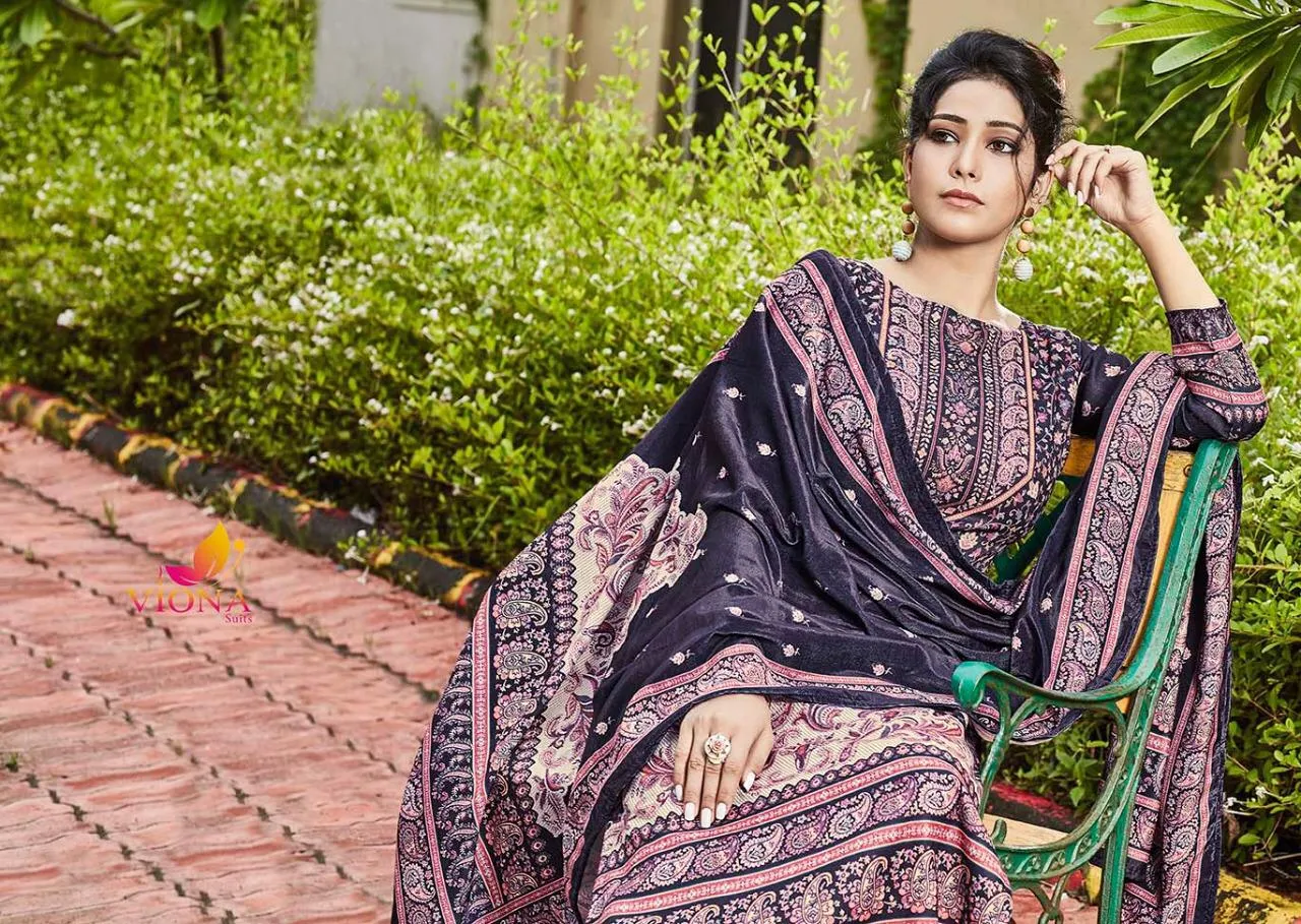 Viona Suit Azbira Heavy Pashmina Casual Wear Salwar Suit