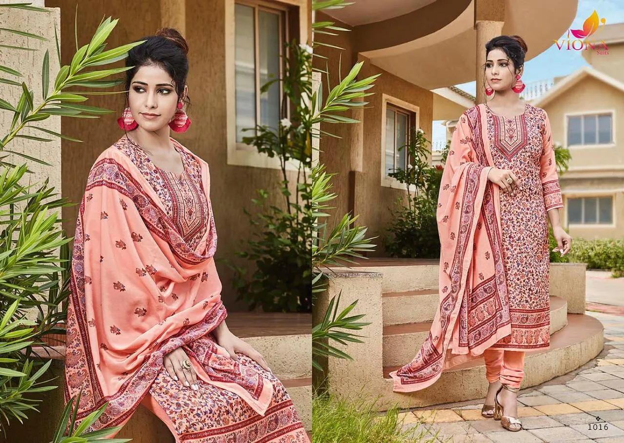 Viona Suit Azbira Heavy Pashmina Casual Wear Salwar Suit