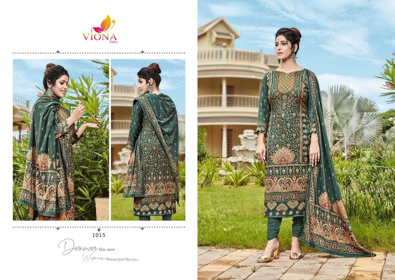 Viona Suit Azbira Heavy Pashmina Casual Wear Salwar Suit