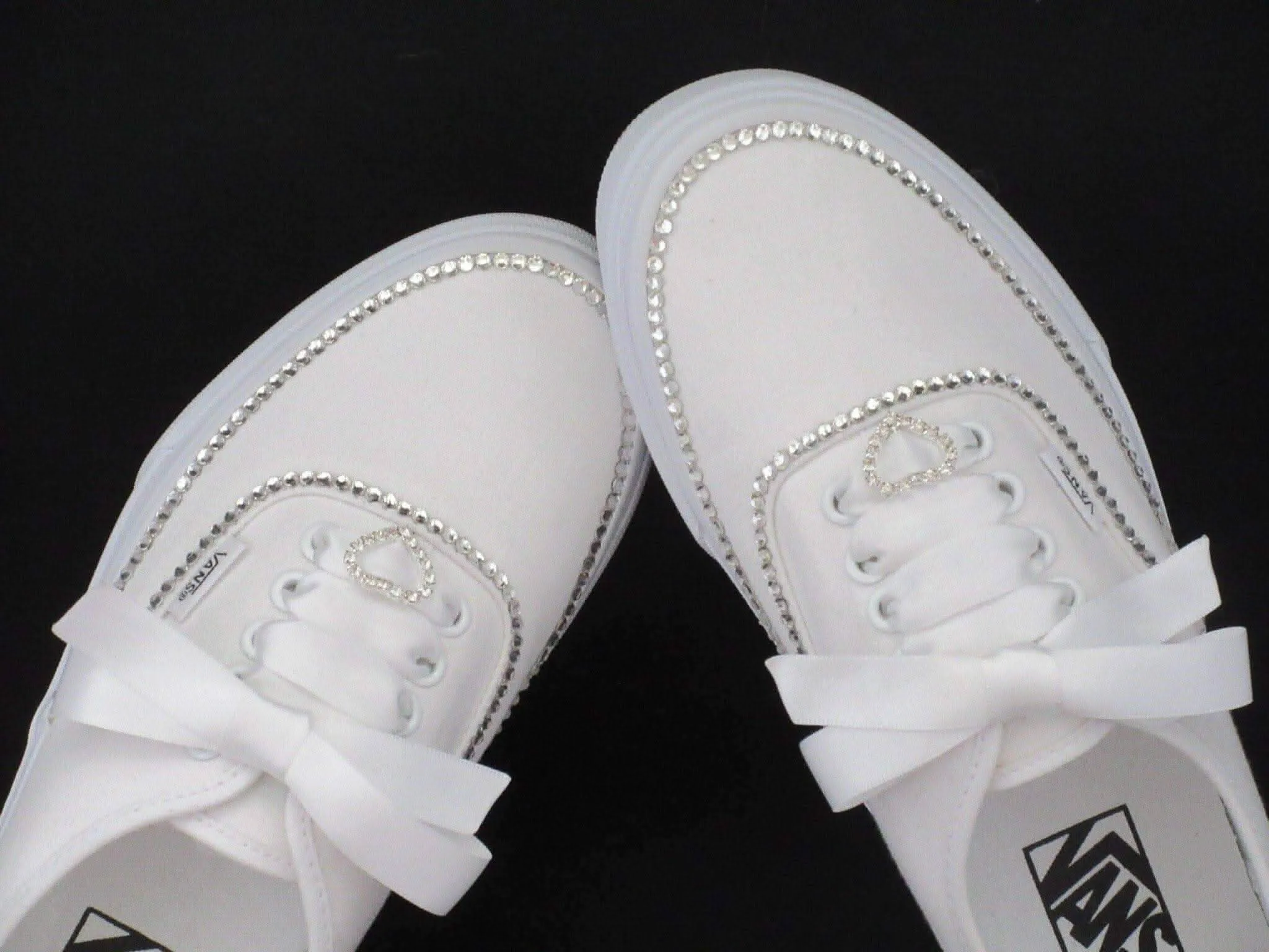 Wedding Vans, Bridal Custom Crystal Vans.