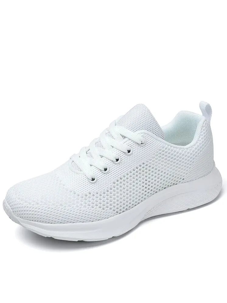 Women's Lace-up Mesh Breathable Walking Tennis Shoes - SF1710